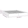 Solid wood bed frame 140x200 cm by , Beds and slatted bases - Ref: Foro24-820677, Price: 137,76 €, Discount: %