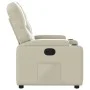 Cream Faux Leather Recliner by , Armchairs - Ref: Foro24-372504, Price: 198,48 €, Discount: %