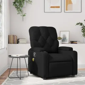 Reclining massage armchair in black synthetic leather by , Armchairs - Ref: Foro24-372510, Price: 215,30 €, Discount: %
