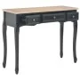 280046 Dressing Console Table with 3 Drawers Black de vidaXL, Mesas auxiliares - Ref: Foro24-280046, Precio: 154,17 €, Descue...