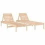 Liegestühle mit Tisch, 2 Stück Massivholz Kiefer von , Liegen - Ref: Foro24-3157679, Preis: 205,64 €, Rabatt: %