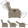 Sillón de masaje reclinable cuero sintético color capuchino de , Sillones - Ref: Foro24-373535, Precio: 251,92 €, Descuento: %
