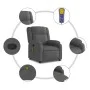 Liegemassagesessel aus dunkelgrauem Stoff von , Sessel - Ref: Foro24-373549, Preis: 231,35 €, Rabatt: %