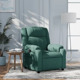 Sillón reclinable de tela verde oscuro de , Sillones - Ref: Foro24-373542, Precio: 210,43 €, Descuento: %