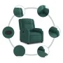 Dark Green Fabric Recliner by , Armchairs - Ref: Foro24-373542, Price: 210,00 €, Discount: %