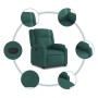 Sillón reclinable de tela verde oscuro de , Sillones - Ref: Foro24-373542, Precio: 201,94 €, Descuento: %