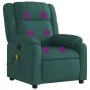 Sillón de masaje reclinable de tela verde oscuro de , Sillones - Ref: Foro24-373554, Precio: 208,27 €, Descuento: %