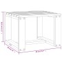 Garten-Beistelltisch aus massiver Kiefer weiß 40x38x28,5 cm von , Gartentische - Ref: Foro24-825080, Preis: 32,63 €, Rabatt: %