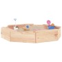 Sandkasten mit achteckigen Sitzen aus massivem Kiefernholz von , Sandkästen - Ref: Foro24-825009, Preis: 53,51 €, Rabatt: %