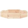 Sandpit with octagonal solid pine wood seats by , sandboxes - Ref: Foro24-825009, Price: 52,82 €, Discount: %