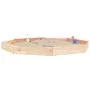 Sandpit with octagonal solid pine wood seats by , sandboxes - Ref: Foro24-825023, Price: 102,74 €, Discount: %