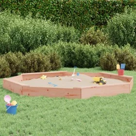 Sandbox with octagonal seats made of solid Douglas fir wood by , sandboxes - Ref: Foro24-825028, Price: 125,88 €, Discount: %