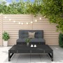 Juego de muebles de jardín 2 pzas madera maciza de pino negro by , Modular outdoor sofas - Ref: Foro24-825727, Price: 145,44 ...