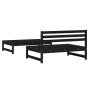 Juego de muebles de jardín 2 pzas madera maciza de pino negro by , Modular outdoor sofas - Ref: Foro24-825727, Price: 145,44 ...