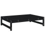 Juego de muebles de jardín 2 pzas madera maciza de pino negro by , Modular outdoor sofas - Ref: Foro24-825727, Price: 145,44 ...