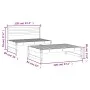 2-teiliges Gartenmöbel-Set Kiefernholz massiv grau von , Modulare Sofas für den Außenbereich - Ref: Foro24-825725, Preis: 194...