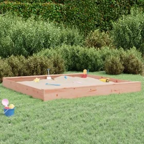 Sandbox with solid Douglas fir square seats by , sandboxes - Ref: Foro24-825049, Price: 129,51 €, Discount: %