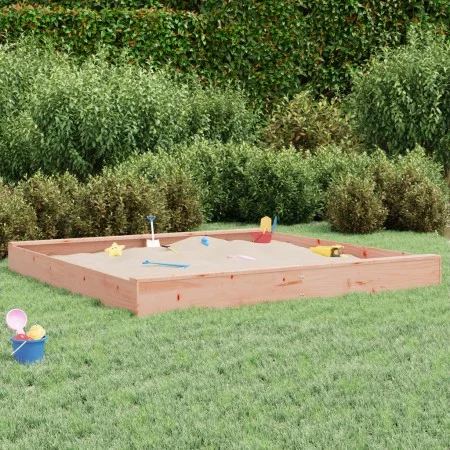 Sandbox with solid Douglas fir square seats by , sandboxes - Ref: Foro24-825049, Price: 129,51 €, Discount: %