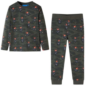 Pijama infantil de manga larga caqui 92 de , Pijamas de niños - Ref: Foro24-12684, Precio: 12,29 €, Descuento: %