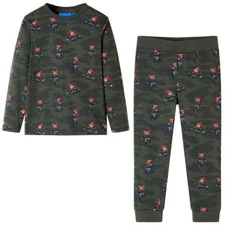 Khaki-Langarm-Kinderpyjama 92 von , Kinderpyjamas - Ref: Foro24-12684, Preis: 12,50 €, Rabatt: %