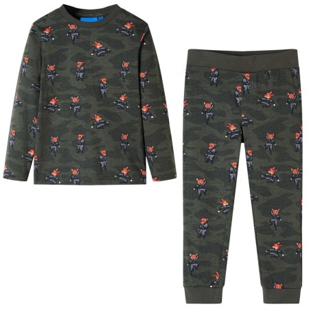 Pijama infantil de manga larga caqui 116 de , Pijamas de niños - Ref: Foro24-12686, Precio: 12,29 €, Descuento: %