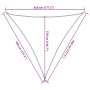 Toldo de vela HDPE gris antracita 160 g/m² 4,5x4,5x4,5 m