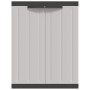 Armario de almacenaje exterior PP gris y negro 65x37x85 cm de , Taquillas y armarios de almacenamiento - Ref: Foro24-364199, ...