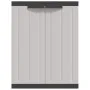 Armario de almacenaje exterior PP gris y negro 65x37x85 cm de , Taquillas y armarios de almacenamiento - Ref: Foro24-364199, ...