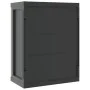 Armario de almacenaje exterior PP gris y negro 65x37x85 cm de , Taquillas y armarios de almacenamiento - Ref: Foro24-364199, ...