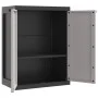 Armario de almacenaje exterior PP gris y negro 65x37x85 cm de , Taquillas y armarios de almacenamiento - Ref: Foro24-364199, ...