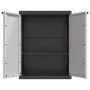 Armario de almacenaje exterior PP gris y negro 65x37x85 cm de , Taquillas y armarios de almacenamiento - Ref: Foro24-364199, ...