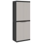 Outdoor Stauschrank PP grau und schwarz 65x37x165 cm von , Schließfächer und Lagerschränke - Ref: Foro24-364200, Preis: 169,9...