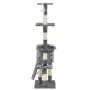 Cat scratching post with sisal post 138 cm gray footprints by vidaXL, Cat furniture - Ref: Foro24-170579, Price: 72,22 €, Dis...