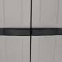 Outdoor Stauschrank PP grau und schwarz 65x37x165 cm von , Schließfächer und Lagerschränke - Ref: Foro24-364200, Preis: 169,9...