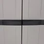 Outdoor storage cabinet in gray and black PP 65x37x165 cm by , Lockers and storage cabinets - Ref: Foro24-364200, Price: 180,...