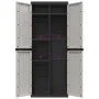 Outdoor storage cabinet in gray and black PP 65x37x165 cm by , Lockers and storage cabinets - Ref: Foro24-364200, Price: 180,...