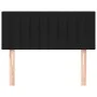 Kopfteil aus schwarzem Stoff, 90 x 5 x 78/88 cm von , Kopf- und Fußteile - Ref: Foro24-346216, Preis: 31,28 €, Rabatt: %
