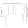 Kopfteil aus schwarzem Stoff, 90 x 5 x 78/88 cm von , Kopf- und Fußteile - Ref: Foro24-346216, Preis: 31,65 €, Rabatt: %