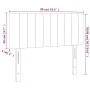 Kopfteil aus schwarzem Stoff, 90 x 5 x 78/88 cm von , Kopf- und Fußteile - Ref: Foro24-346216, Preis: 31,28 €, Rabatt: %