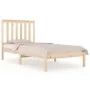 Estructura de cama madera maciza de pino 100x200 cm de , Camas y somieres - Ref: Foro24-3103833, Precio: 93,36 €, Descuento: %