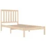 Estructura de cama madera maciza de pino 100x200 cm de , Camas y somieres - Ref: Foro24-3103833, Precio: 93,36 €, Descuento: %