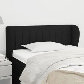 Black fabric headboard 83x23x78/88 cm by , Headboards and footboards - Ref: Foro24-3117358, Price: 44,18 €, Discount: %