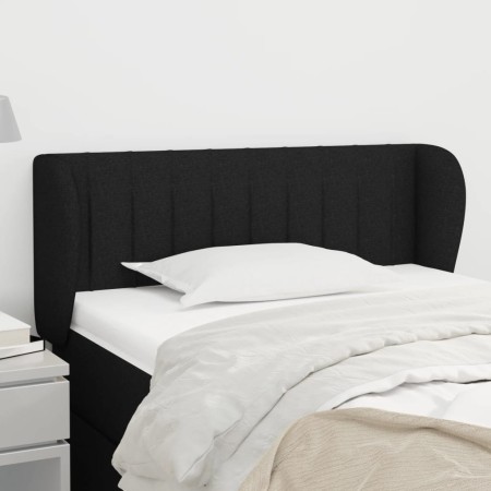 Black fabric headboard 83x23x78/88 cm by , Headboards and footboards - Ref: Foro24-3117358, Price: 45,94 €, Discount: %
