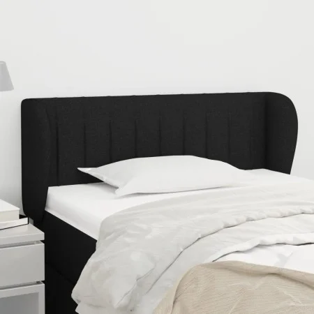 Kopfteil aus schwarzem Stoff, 83 x 23 x 78/88 cm von , Kopf- und Fußteile - Ref: Foro24-3117358, Preis: 44,18 €, Rabatt: %