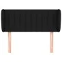 Cabecero de tela negro 83x23x78/88 cm de , Cabeceros y pies de cama - Ref: Foro24-3117358, Precio: 44,18 €, Descuento: %