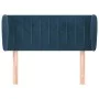 Dunkelblaues Samtkopfteil 93x23x78/88 cm von , Kopf- und Fußteile - Ref: Foro24-3117422, Preis: 62,79 €, Rabatt: %