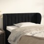 Kopfteil aus schwarzem Samt, 93 x 23 x 78/88 cm von , Kopf- und Fußteile - Ref: Foro24-3117420, Preis: 54,80 €, Rabatt: %