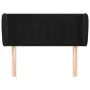 Cabecero de terciopelo negro 93x23x78/88 cm de , Cabeceros y pies de cama - Ref: Foro24-3117420, Precio: 53,93 €, Descuento: %
