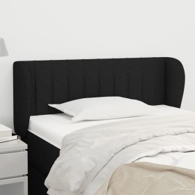 Black fabric headboard 93x23x78/88 cm by , Headboards and footboards - Ref: Foro24-3117366, Price: 47,08 €, Discount: %