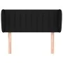 Cabecero de tela negro 93x23x78/88 cm de , Cabeceros y pies de cama - Ref: Foro24-3117366, Precio: 45,65 €, Descuento: %